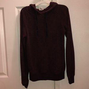 Purple slim pull over